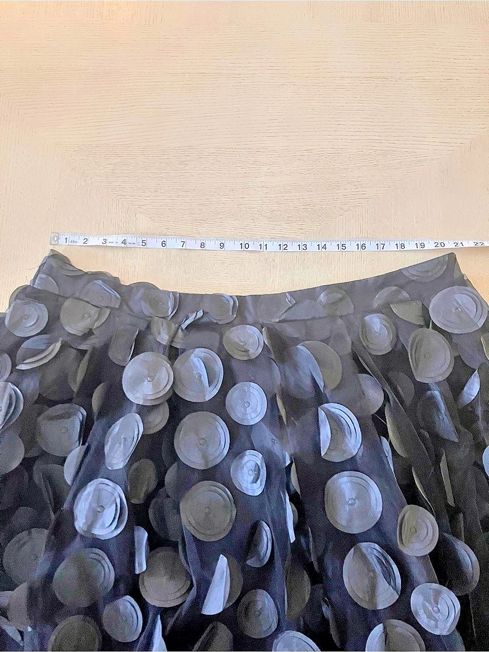 Eloquii Black Tulle Dot Long Skirt Size 20W NWT - Picture 9 of 11